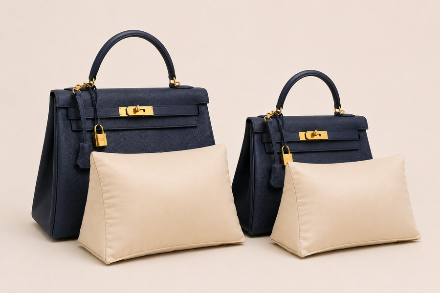 Handbag with Fabrinique pillow