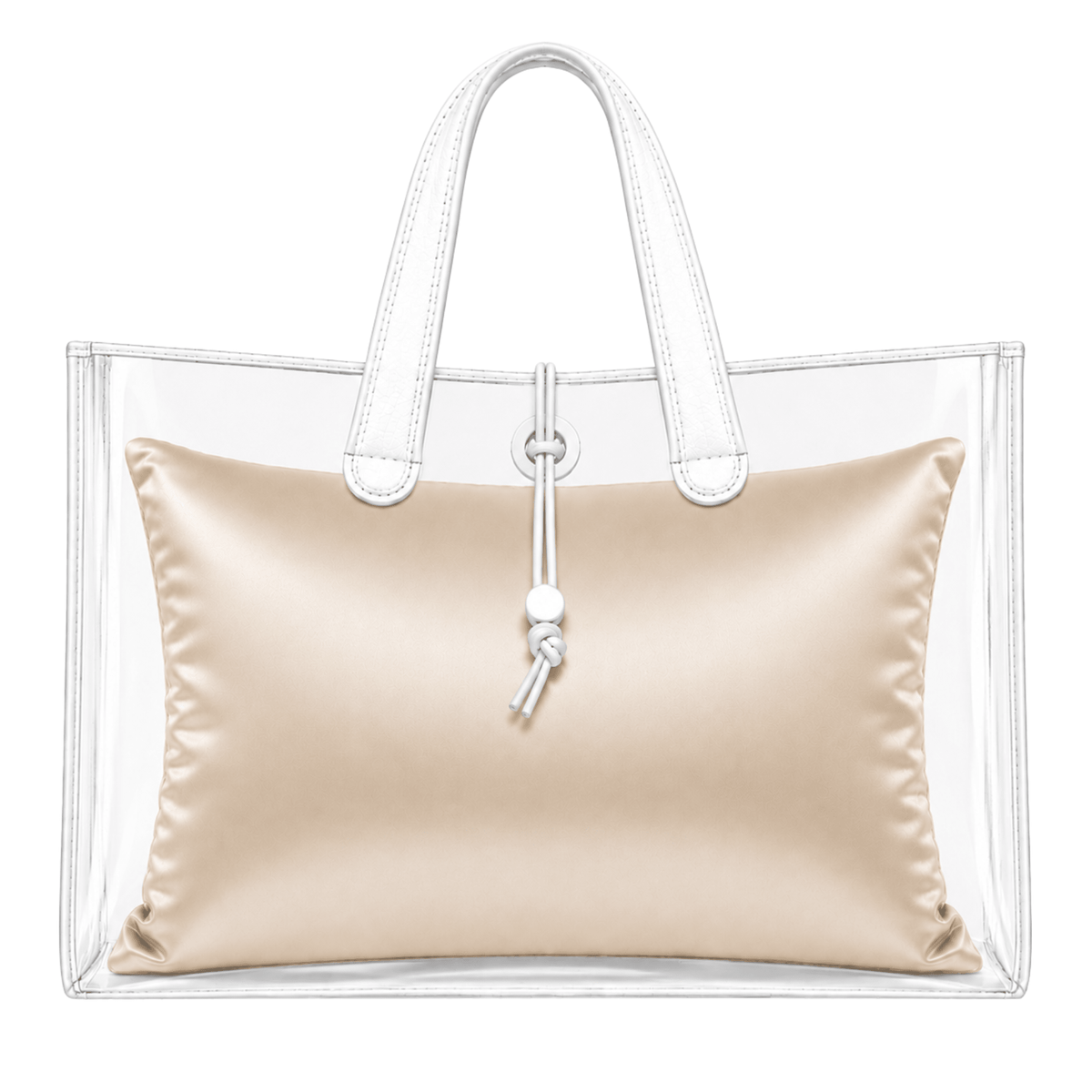 Core Single Purse Pillow - Large (14.5" x 4.5" x 11") - CREAM - Fabrinique