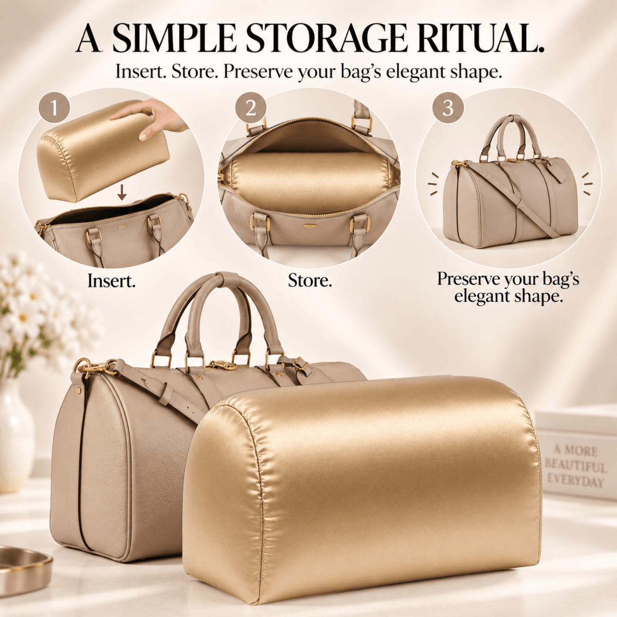 Louis Vuitton Keepall 45 Purse Pillow Insert | Fabrinique - CREAM - Fabrinique