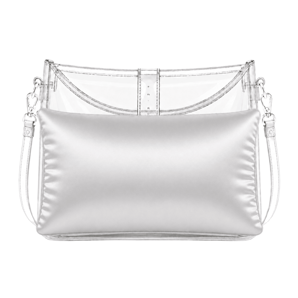 Luxury Purse Pillow Insert | Handbag Pillow for Designer Bags - SMALL (12 x 3 x 5.5 in) - ICE GREY - Fabrinique