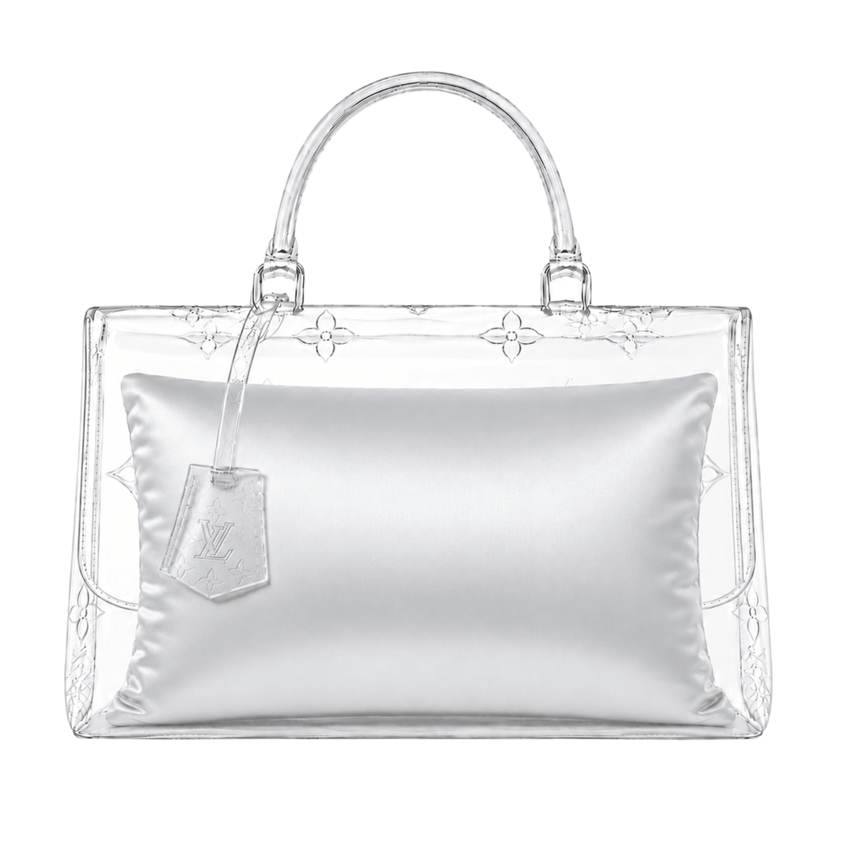 Luxury Purse Pillow Insert | Handbag Pillow for Designer Bags - PETITE (9 x 2.5 x 4.5 in) - ICE GREY - Fabrinique