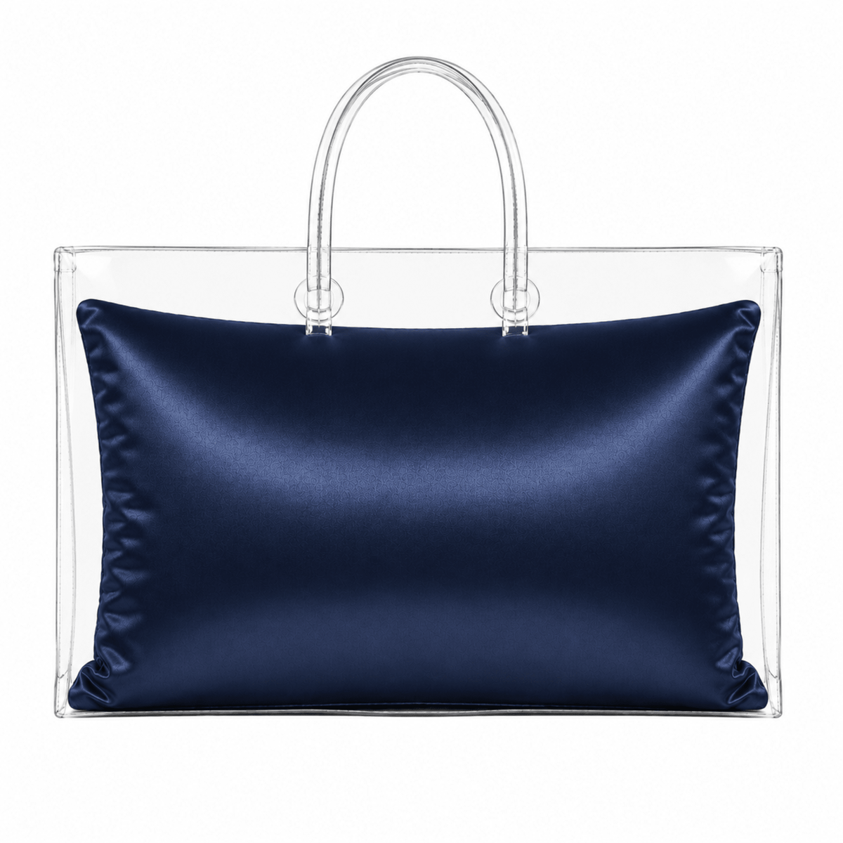 Luxury Purse Pillow Insert | Handbag Pillow for Designer Bags - EXTRA LARGE (17 x 6 x 10.5 in) - NAVY - Fabrinique