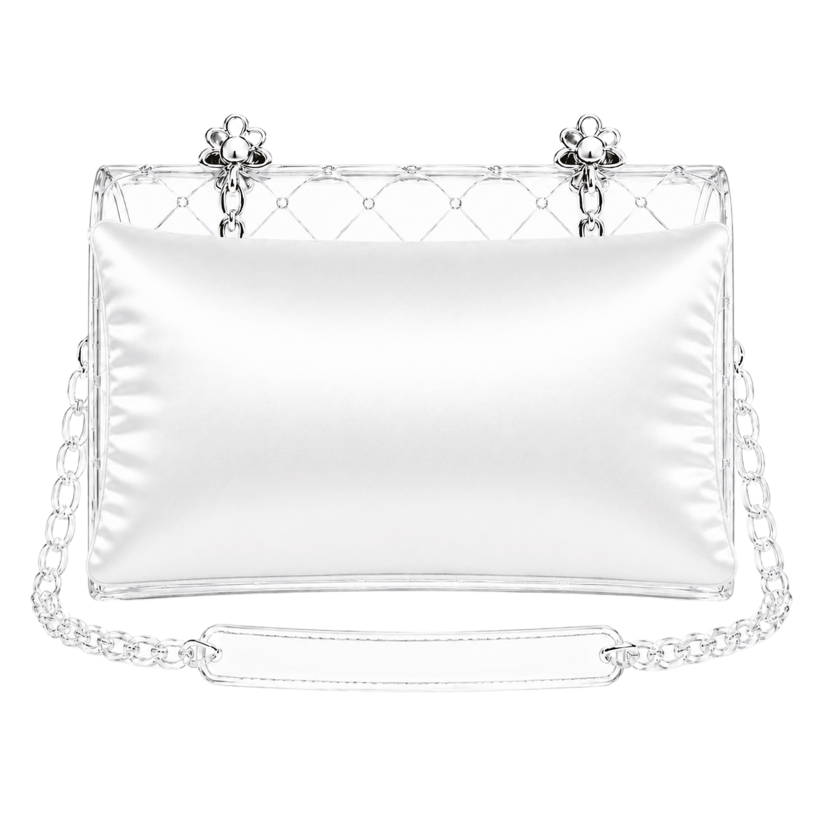 Luxury Purse Pillow Insert | Handbag Pillow for Designer Bags - MINI (7 x 1.5 x 4 in) - WHITE - Fabrinique