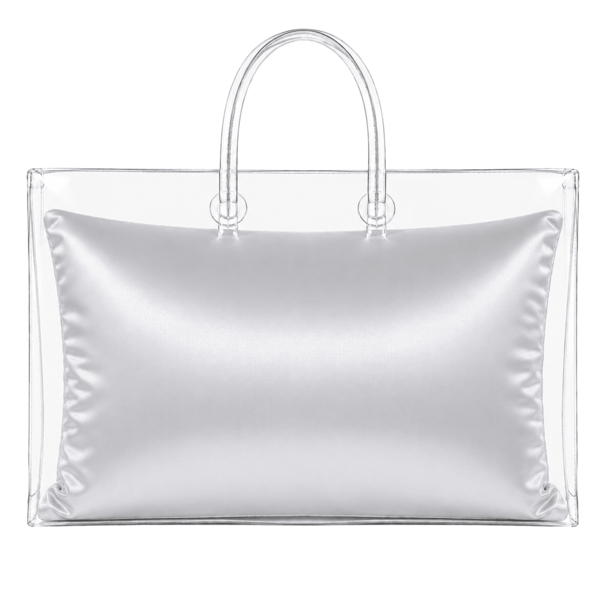 Luxury Purse Pillow Insert | Handbag Pillow for Designer Bags - EXTRA LARGE (17 x 6 x 10.5 in) - ICE GREY - Fabrinique