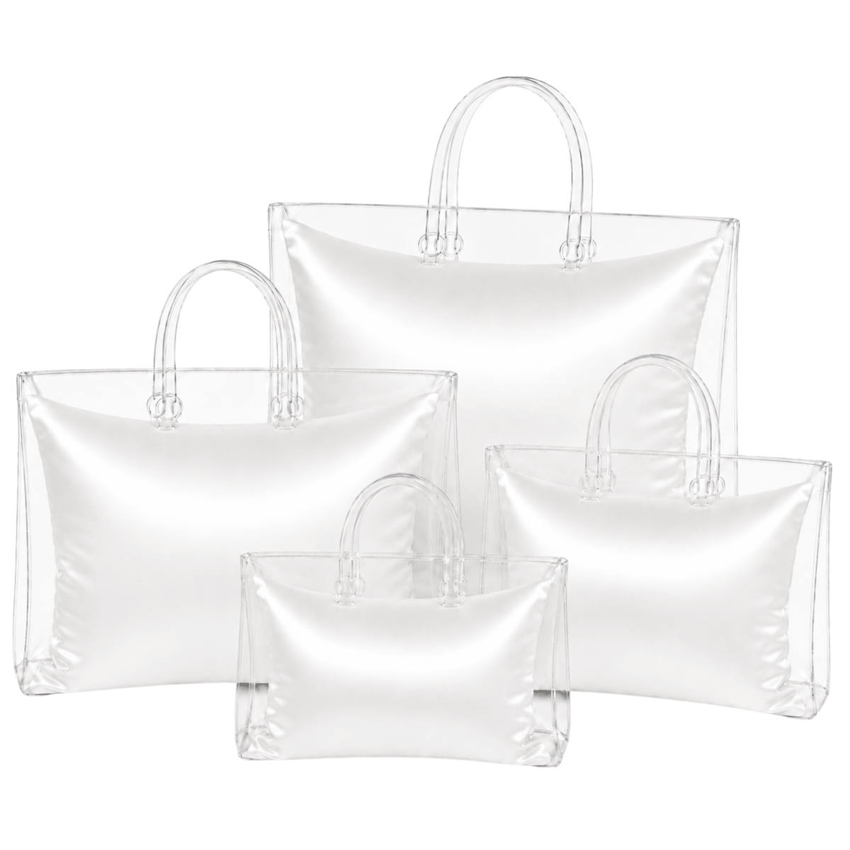 Luxury Purse Pillow Set (4 Piece) | Handbag Pillow Inserts for Designer Bags - IVORY - Fabrinique