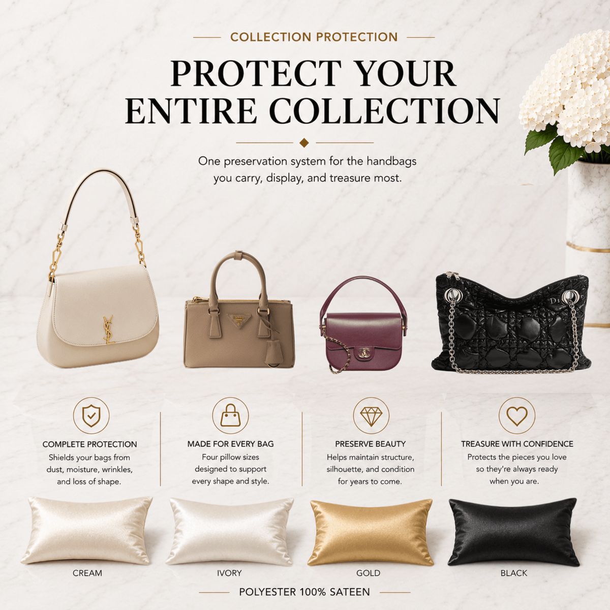 Signature 4 Piece Set - IVORY - Fabrinique