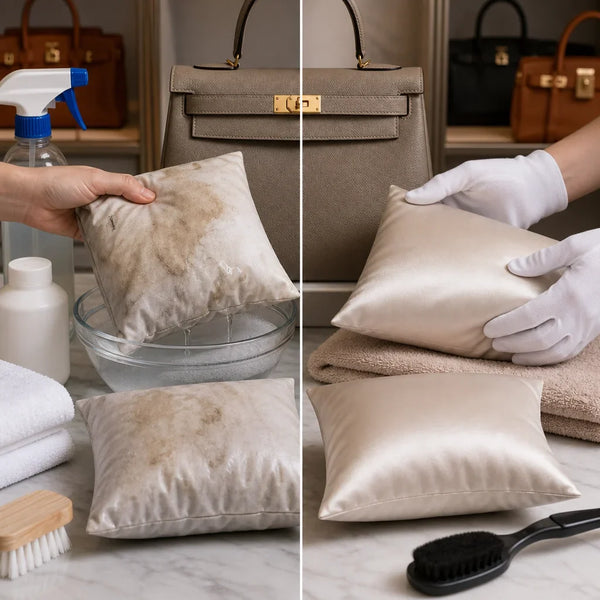 Professional Sateen Pillow Maintenance vs DIY Cleaning: Which Preserves Your Handbags Better