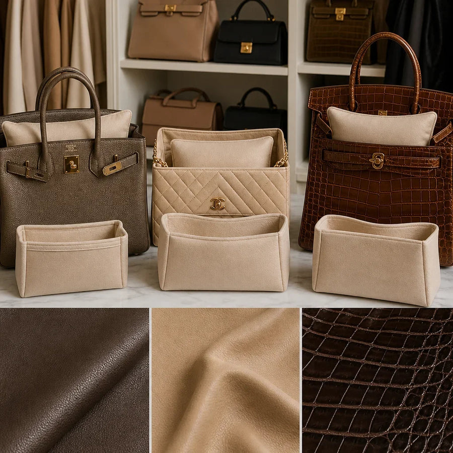 Calfskin vs Lambskin vs Exotic Leathers: Choosing the Right Handbag Storage Protection
