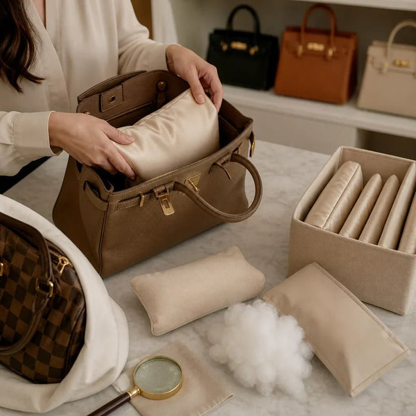 Choosing Materials That Contact a Handbag Lining During Storage