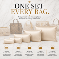 5-Piece Purse Pillow Set | Full Handbag Collection - 5 Piece Set - CREAM - Fabrinique