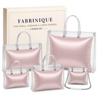 5-Piece Purse Pillow Set | Full Handbag Collection - 5 Piece Set - ROSE - Fabrinique