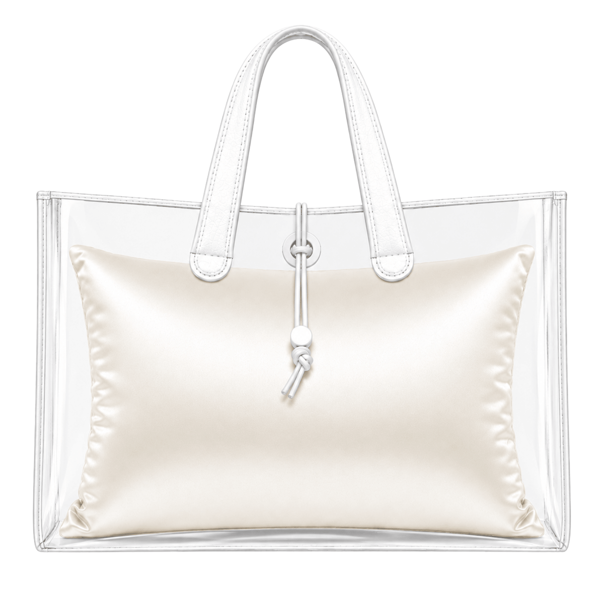 Core Single Purse Pillow - Large (14.5" x 4.5" x 11") - IVORY - Fabrinique
