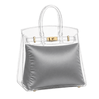 Hermès Birkin Purse Pillow | Luxury Handbag Pillow Insert | Designer Bag Shaper - BLACK - Birkin-25 - Fabrinique