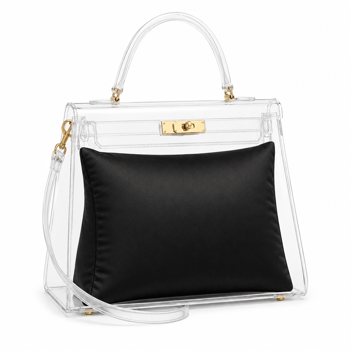 Hermès Kelly Purse Pillow | Luxury Handbag Pillow Insert | Designer Bag Shaper - 15 cm (Kelly) - BLACK - Fabrinique