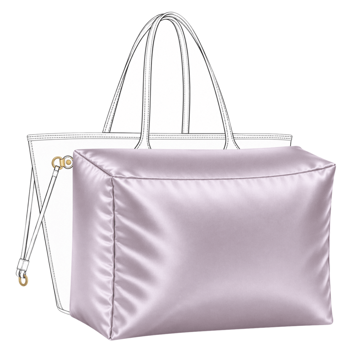 Louis Vuitton Neverfull GM Purse Pillow Insert | Fabrinique - MAUVE - Fabrinique