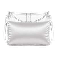 Luxury Purse Pillow Insert | Handbag Pillow for Designer Bags - SMALL (12 x 3 x 5.5 in) - ICE GREY - Fabrinique