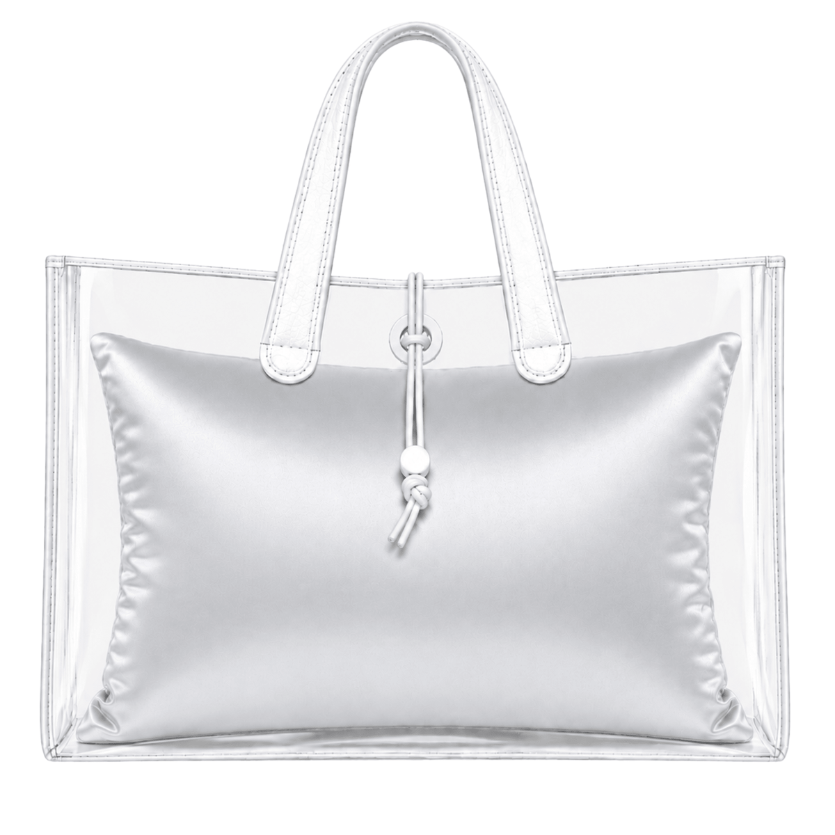 Luxury Purse Pillow Insert | Handbag Pillow for Designer Bags - LARGE (14.5 x 4.5 x 11 in) - ICE GREY - Fabrinique