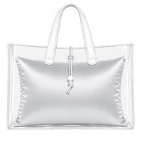 Luxury Purse Pillow Insert | Handbag Pillow for Designer Bags - LARGE (14.5 x 4.5 x 11 in) - ICE GREY - Fabrinique