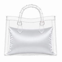 Luxury Purse Pillow Insert | Handbag Pillow for Designer Bags - MEDIUM (14 x 3.5 x 7.5 in) - ICE GREY - Fabrinique