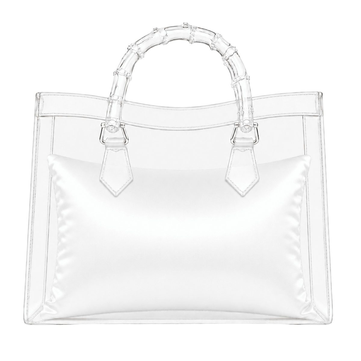 Luxury Purse Pillow Insert | Handbag Pillow for Designer Bags - MEDIUM (14 x 3.5 x 7.5 in) - WHITE - Fabrinique