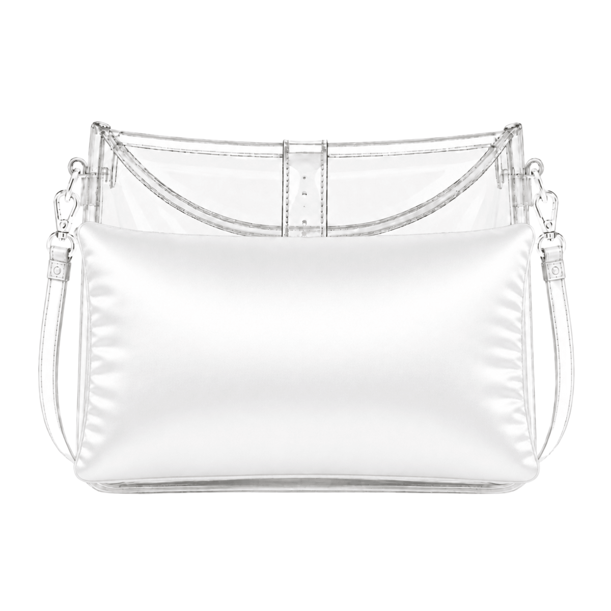 Luxury Purse Pillow Insert | Handbag Pillow for Designer Bags - SMALL (12 x 3 x 5.5 in) - WHITE - Fabrinique