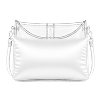 Luxury Purse Pillow Insert | Handbag Pillow for Designer Bags - SMALL (12 x 3 x 5.5 in) - WHITE - Fabrinique