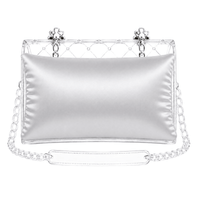 Luxury Purse Pillow Insert | Handbag Pillow for Designer Bags - MINI (7 x 1.5 x 4 in) - ICE GREY - Fabrinique
