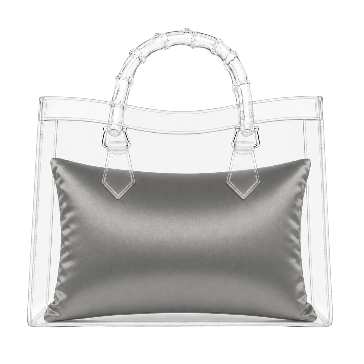 Luxury Purse Pillow Insert | Handbag Pillow for Designer Bags - MEDIUM (14 x 3.5 x 7.5 in) - GREY - Fabrinique