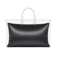 Luxury Purse Pillow Insert | Handbag Pillow for Designer Bags - EXTRA LARGE (17 x 6 x 10.5 in) - CHARCOAL - Fabrinique