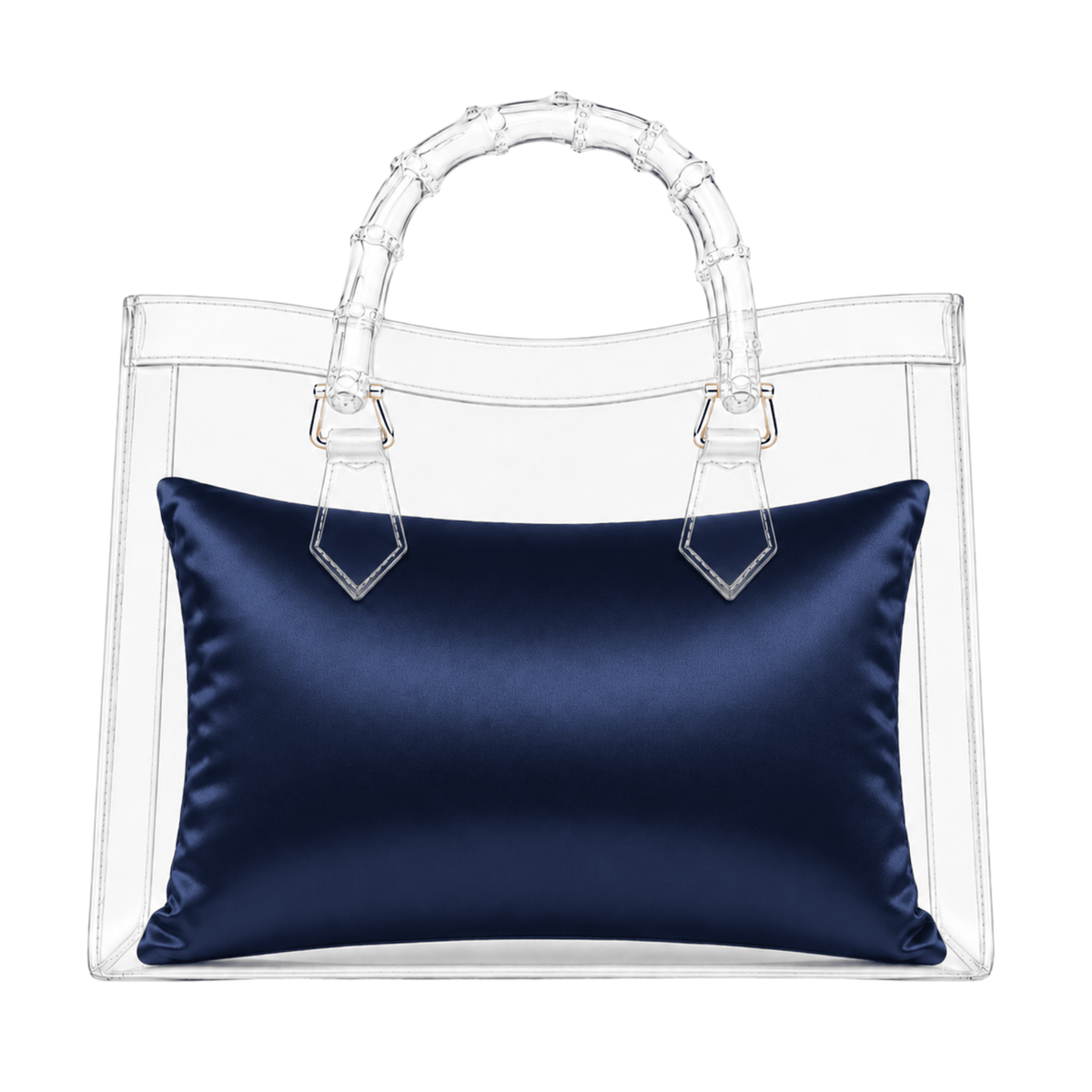 Luxury Purse Pillow Insert | Handbag Pillow for Designer Bags - MEDIUM (14 x 3.5 x 7.5 in) - NAVY - Fabrinique