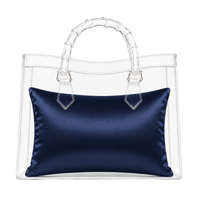 Luxury Purse Pillow Insert | Handbag Pillow for Designer Bags - MEDIUM (14 x 3.5 x 7.5 in) - NAVY - Fabrinique