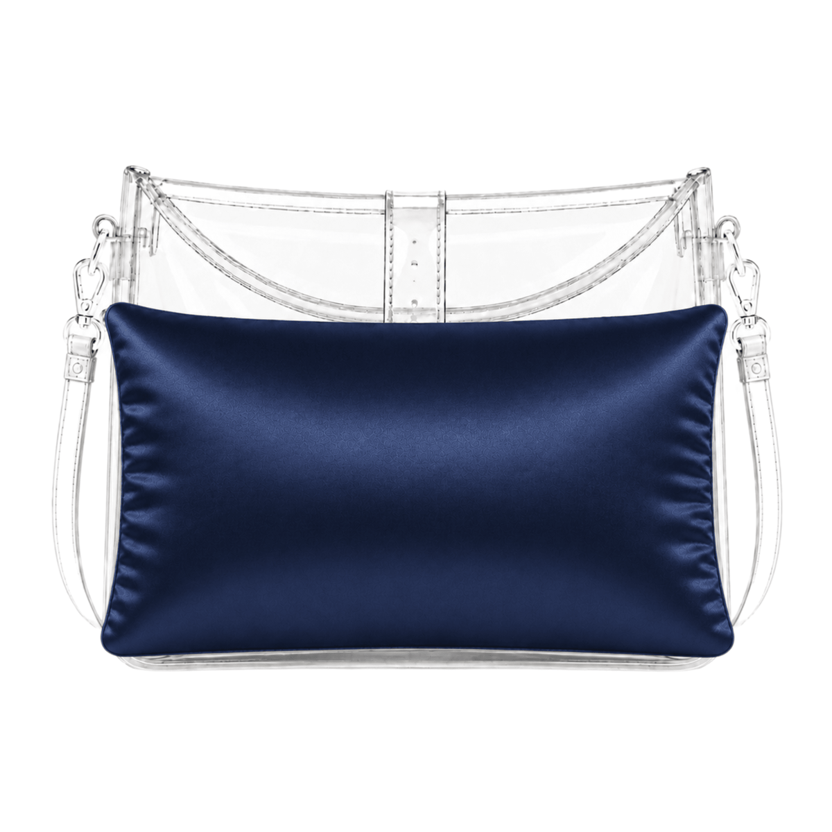 Luxury Purse Pillow Insert | Handbag Pillow for Designer Bags - SMALL (12 x 3 x 5.5 in) - NAVY - Fabrinique