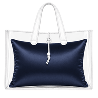 Luxury Purse Pillow Insert | Handbag Pillow for Designer Bags - LARGE (14.5 x 4.5 x 11 in) - NAVY - Fabrinique