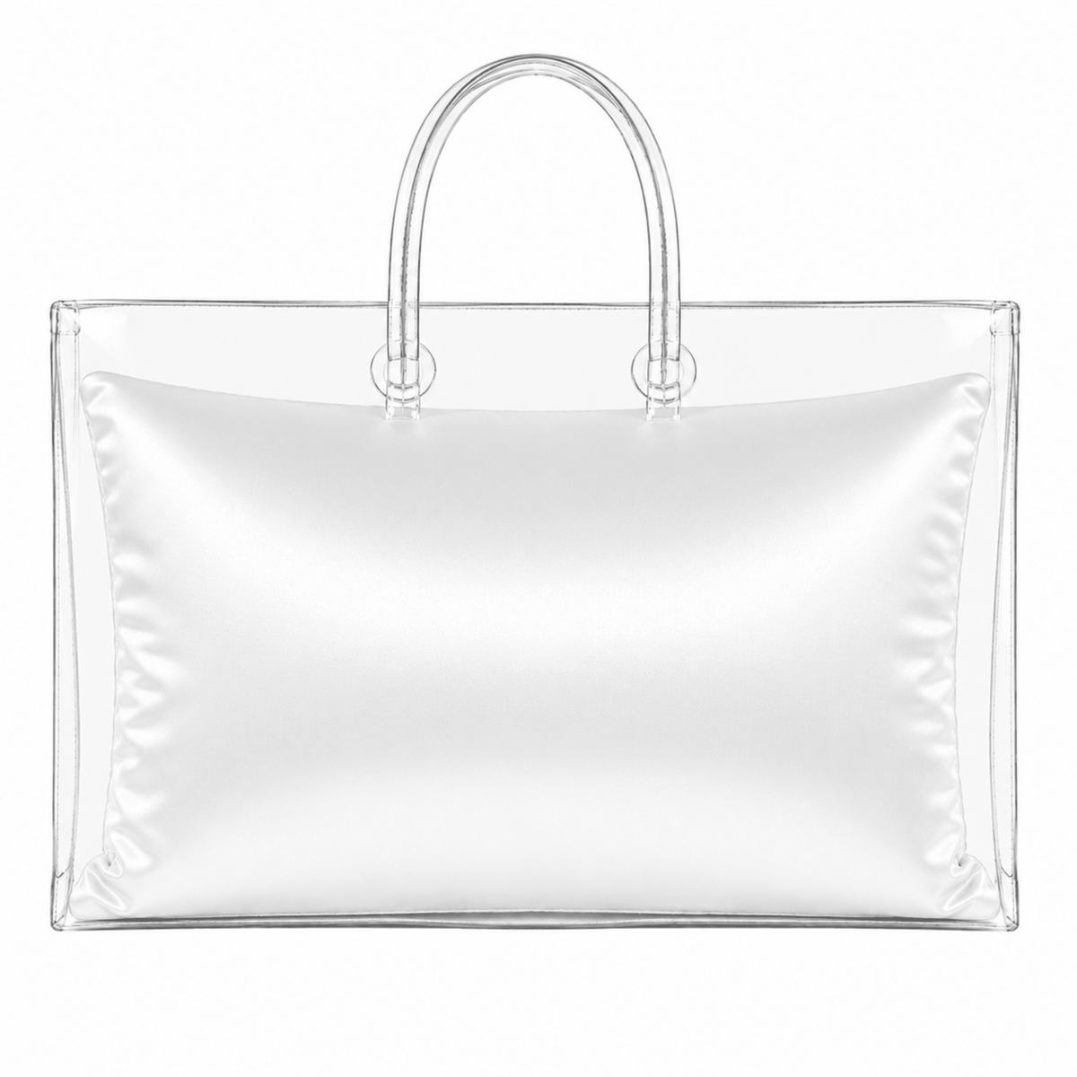 Luxury Purse Pillow Insert | Handbag Pillow for Designer Bags - EXTRA LARGE (17 x 6 x 10.5 in) - WHITE - Fabrinique