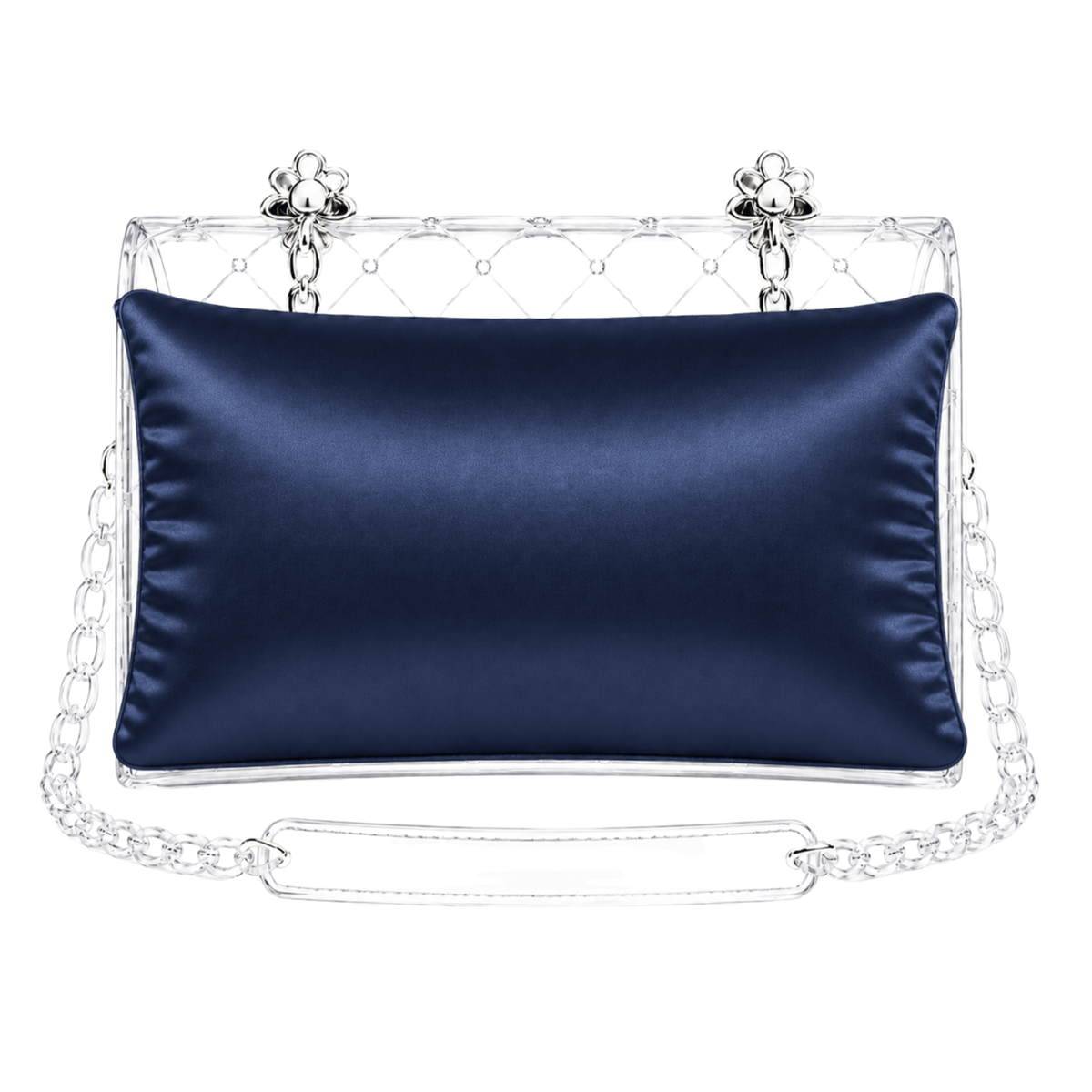 Luxury Purse Pillow Insert | Handbag Pillow for Designer Bags - MINI (7 x 1.5 x 4 in) - NAVY - Fabrinique