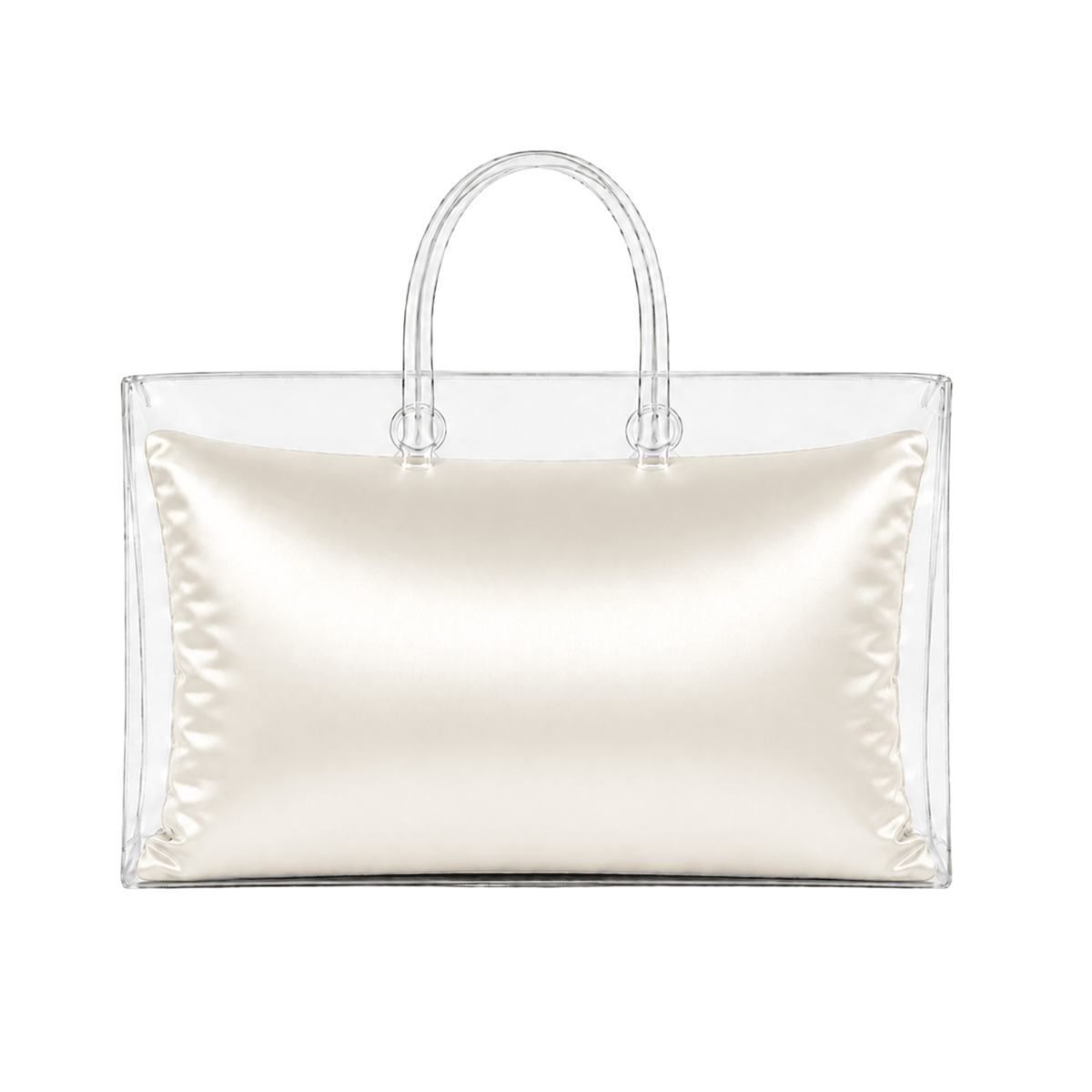 Luxury Purse Pillow Insert | Handbag Pillow for Designer Bags - EXTRA LARGE (17 x 6 x 10.5 in) - IVORY - Fabrinique