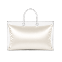 Luxury Purse Pillow Insert | Handbag Pillow for Designer Bags - EXTRA LARGE (17 x 6 x 10.5 in) - IVORY - Fabrinique