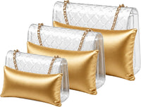 Luxury Purse Pillow Set (3 Piece) | Handbag Pillow Inserts for Designer Bags - GOLD - Fabrinique