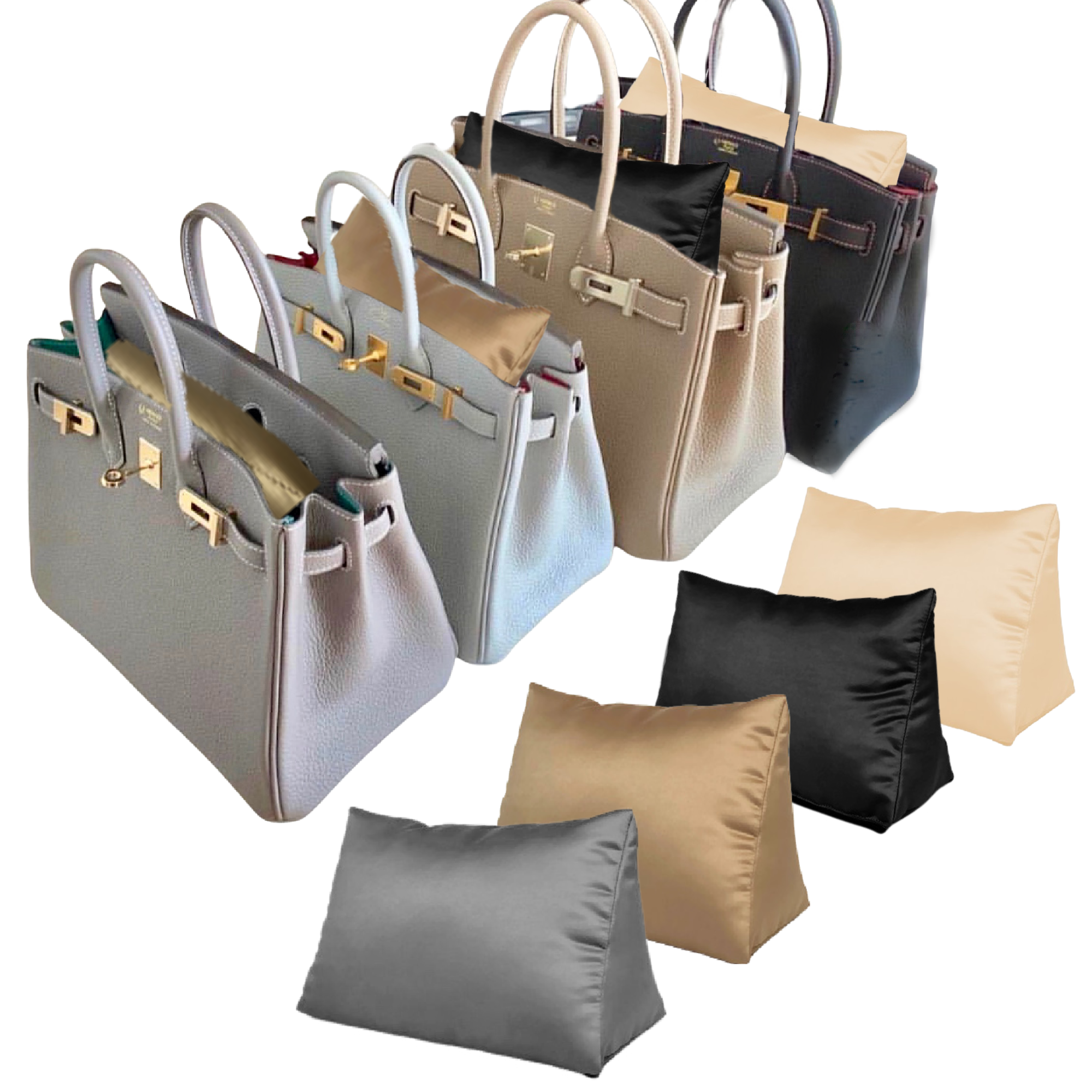 Bag-a-vie Purse Pillow Insert Fits Chanel M/L Flap for Handbag 